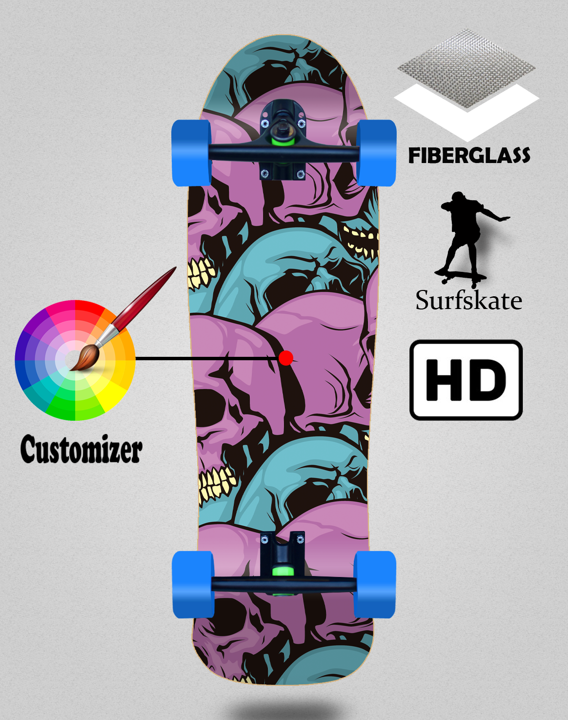 Skate cruiser Holy 9x31¨